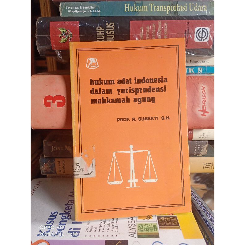 HUKUM ADAT INDONESIA DALAM YURISPRUDENSI MAHKAMAH AGUNG