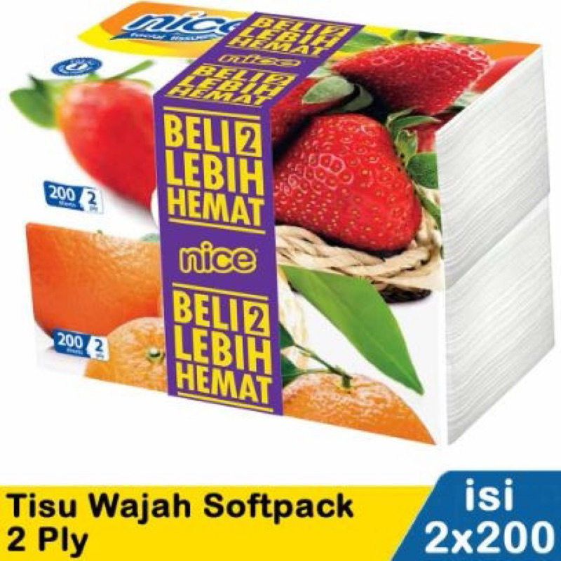 [DISKON 50%] TISSUE NICE Beli 1 Gratis 1 isi 200 lembar