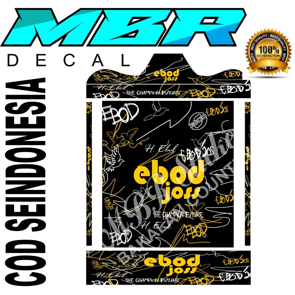 STIKER SANGKAR REPLIKA EBOD JOS,STIKER EBOD REPLIKA