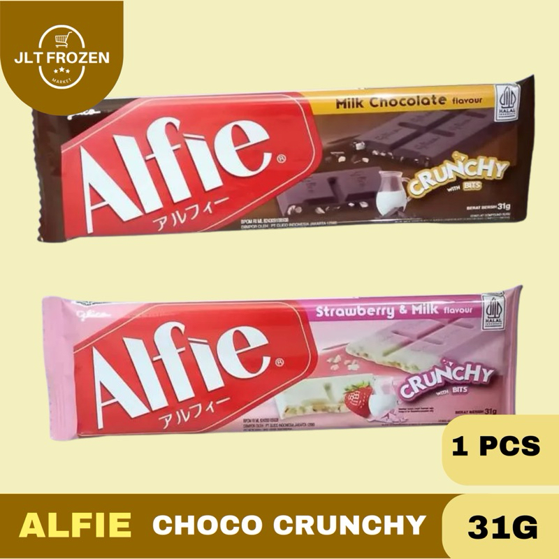 

Glico Alfie Coklat Crispy / Milk Chocolate / Strawberry Milk Choco - 31g 1pcs