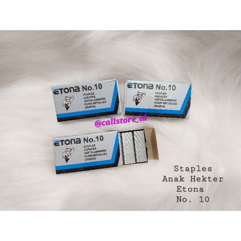 

STAPLES ETONA NO 10 / ANAK HEKTER ETONA NO 10 / ETONA PER BOX KECIL