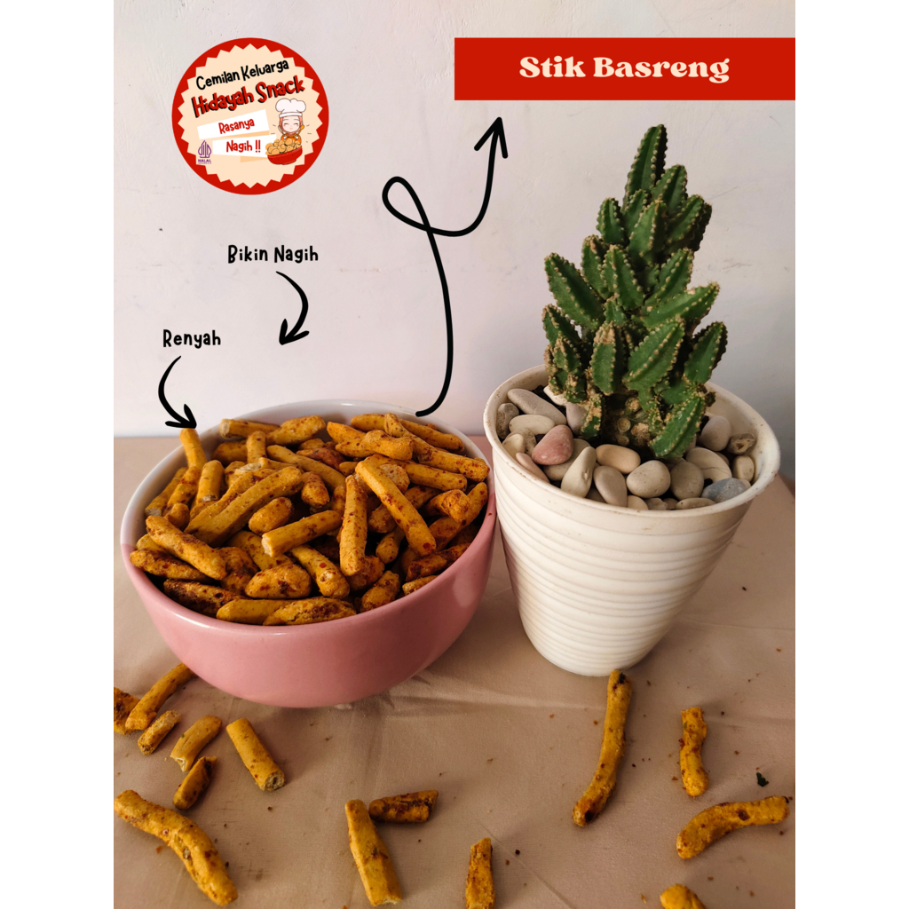 

PROMO!!! Basreng Stik PEDAS daun jeruk 1 kg TERMURAH