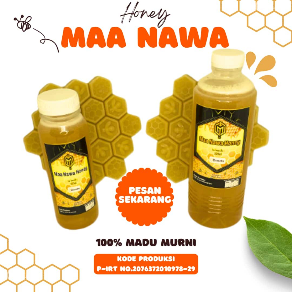 

Madu Hutan Kalimantan Honey Maa Nawa 100% Murni Lebah Dorsata Kemasan Botol 250 & 500 mililiter