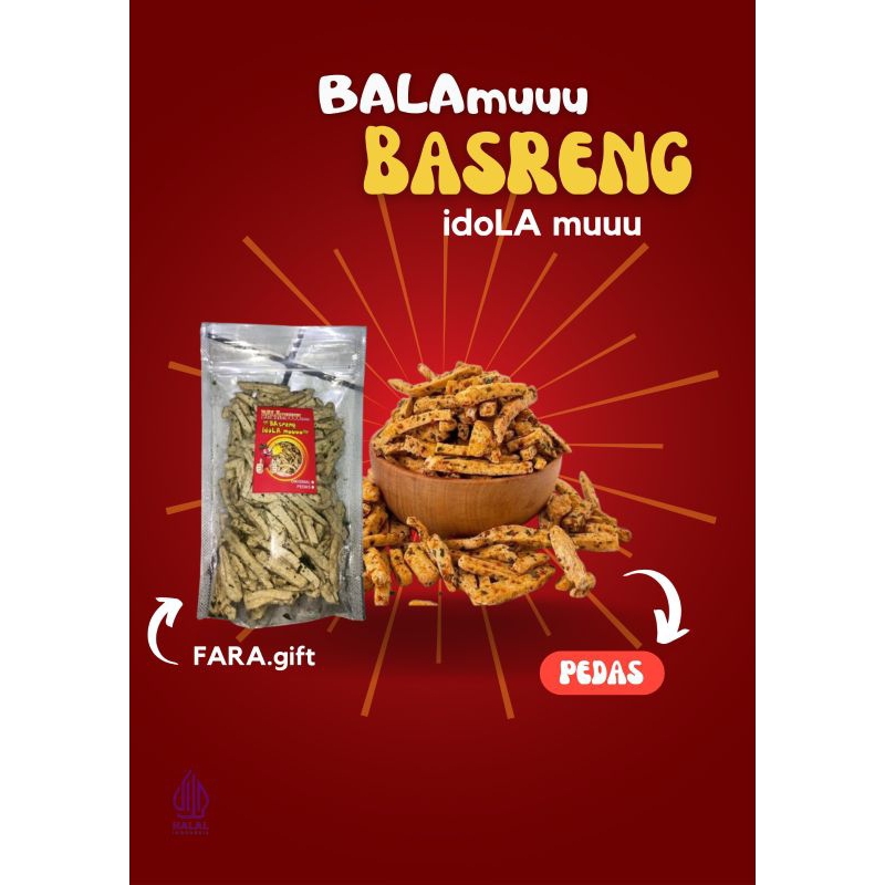 

BASRENG VIRAL DAUN JERUK 100 GRAM / BALAmuuuu (BASreng idoLA muuuu)