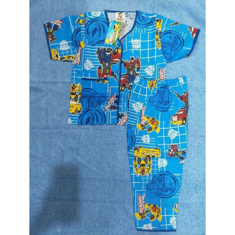 Baju Tidur Anak Cowok Katun Premium Viron Piyama Anak Katun Adem Size 1-16