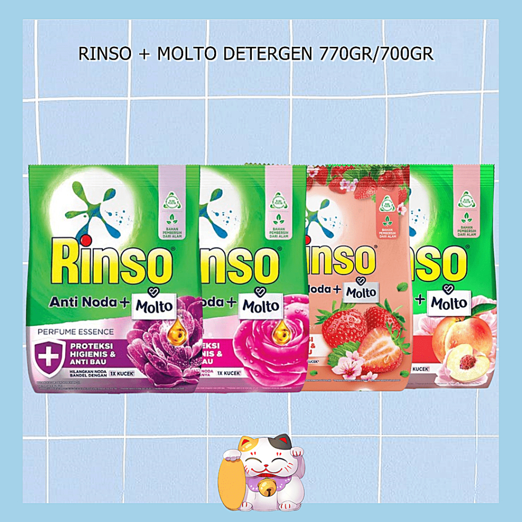 Rinso Molto Deterjen Bubuk 770gr / Rinso Detergen Bubuk