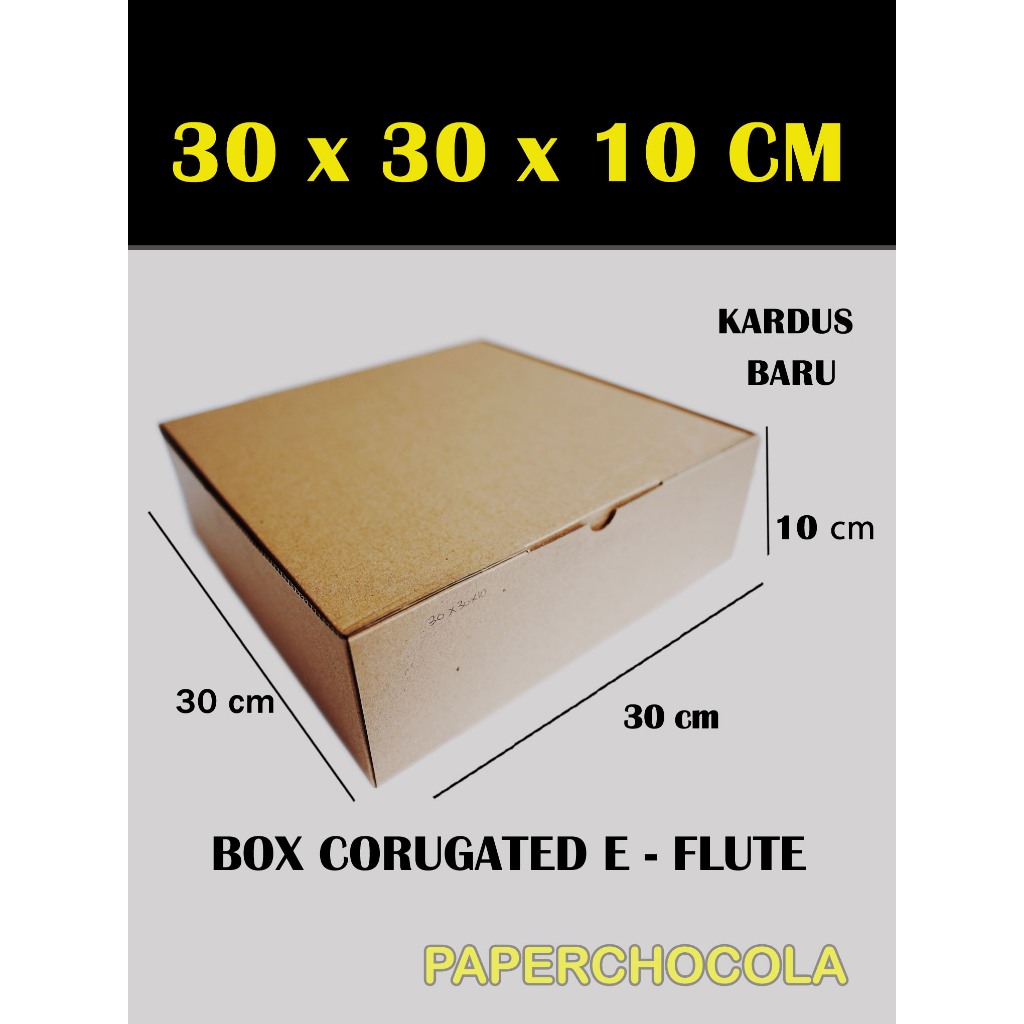 

KARDUS 30x30x10 Cm /BOX KARTON CORUGATED DIECUT E - FLUTE