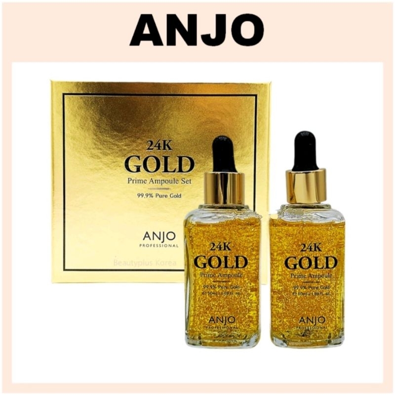Original Anjo 24K Gold Prime Ampoule Special Set [2*50ML]/Gold Ampoule Anjo/Anjo