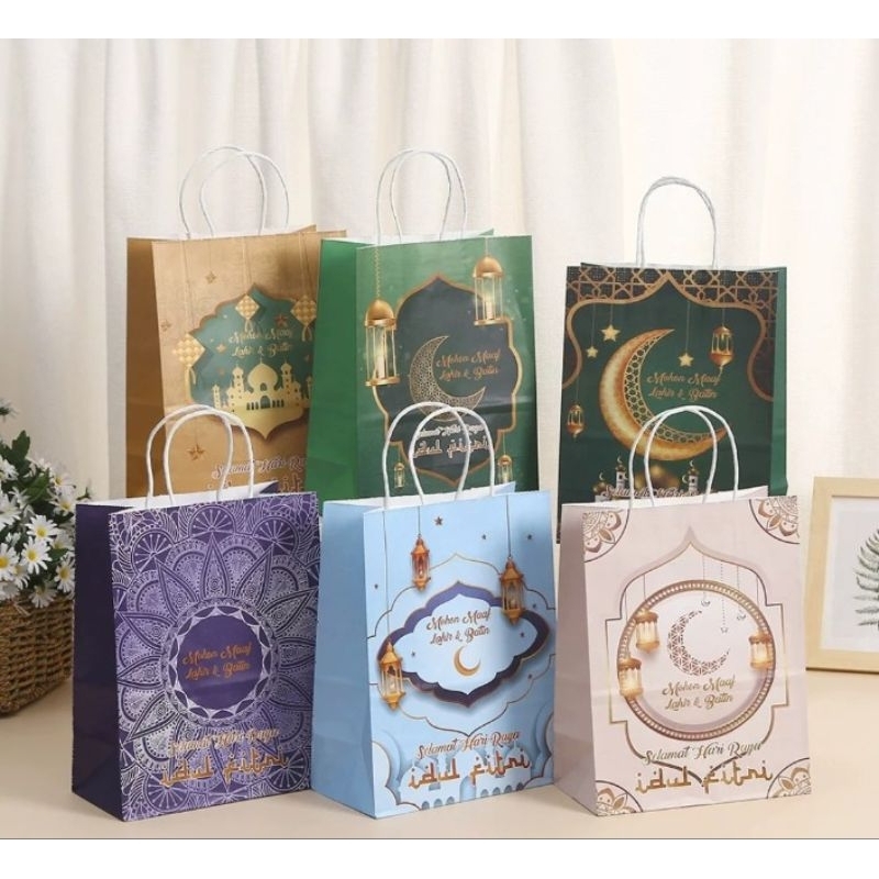 

Paperbag Lebaran Paperbag Idul Fitri Paperbag eid Mubarak Goodie bag lebaran tas tenteng lebaran paperbag souvenir lebaran paperbag kue lebaran