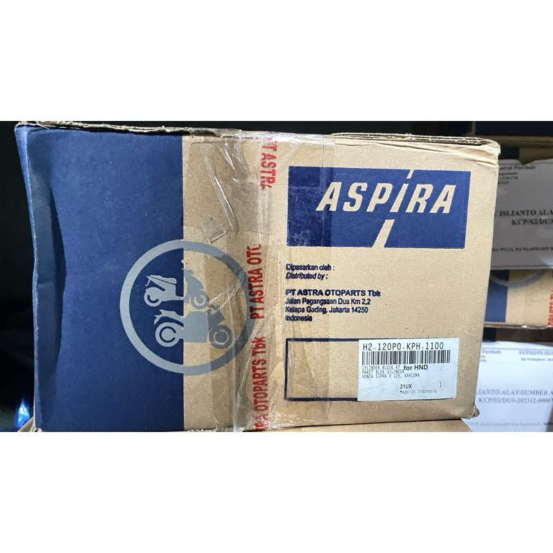 Kas Supra x 125/karisma / Cylinder blok + Piston kit Supra x 125/Karisma Merk Aspira
