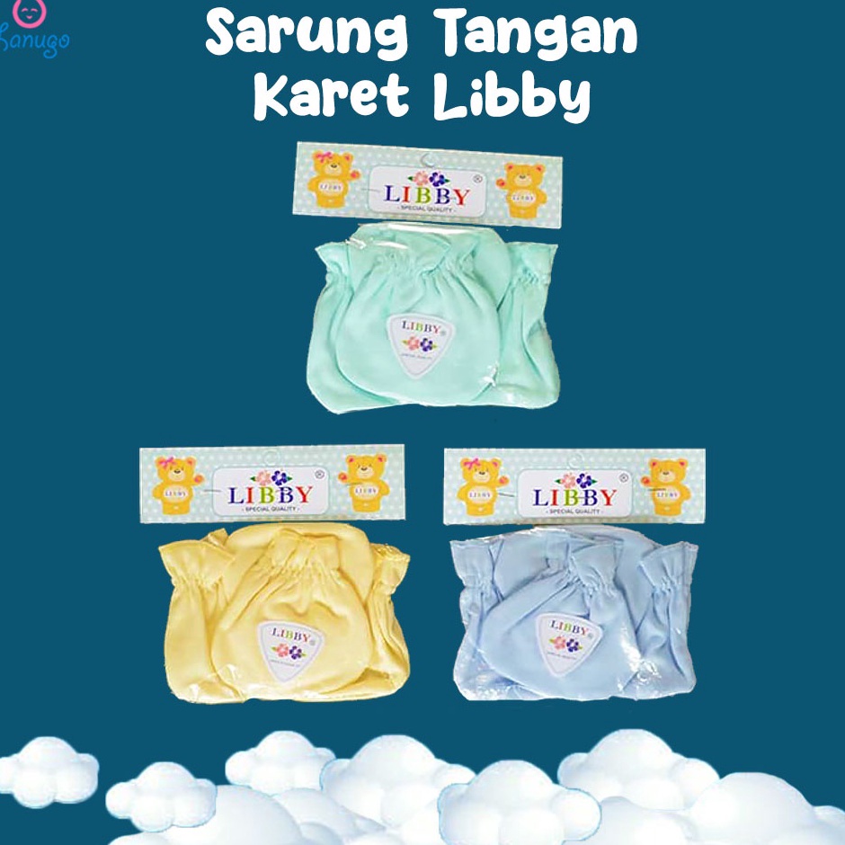 Lariza LIBBY 3 Set Sarung Tangan  Kaos Kaki Karet BayiBaby Warna 3M Perlengkapan Bayi Baru Lahir