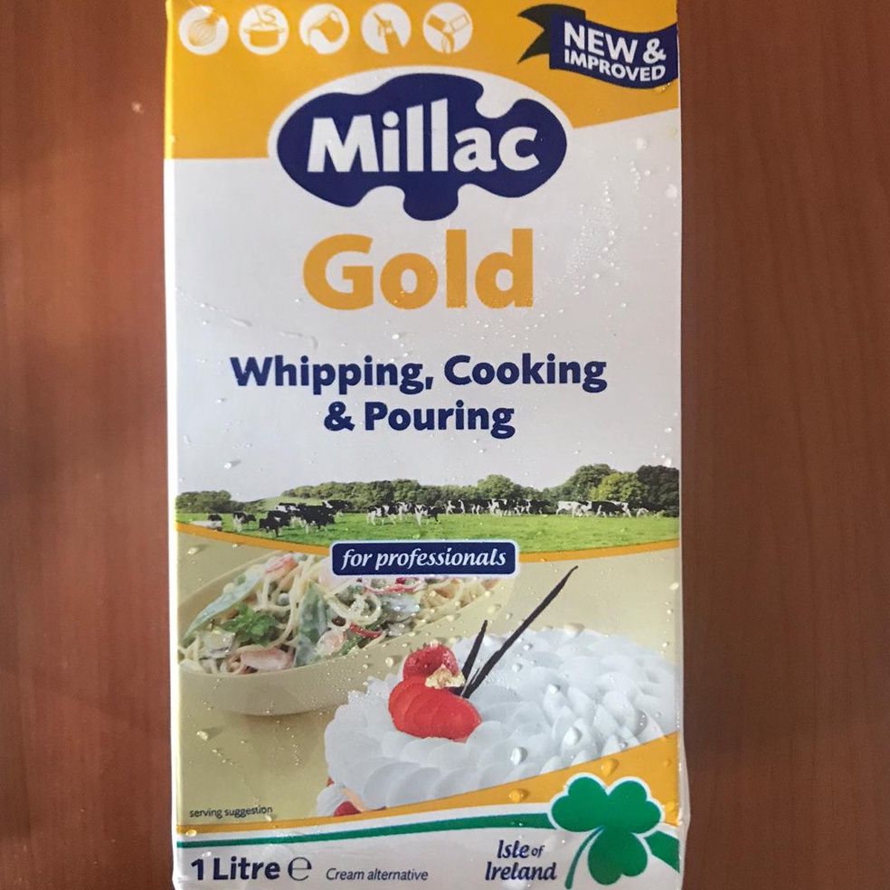 

PAKET LENGKAP Millac Gold Whip Whipping Cream 1Liter Gosend Grab Only