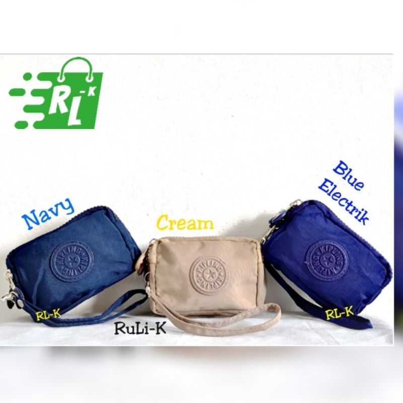 Dompet Koin Gelang Kipling 3 Sleting DK08