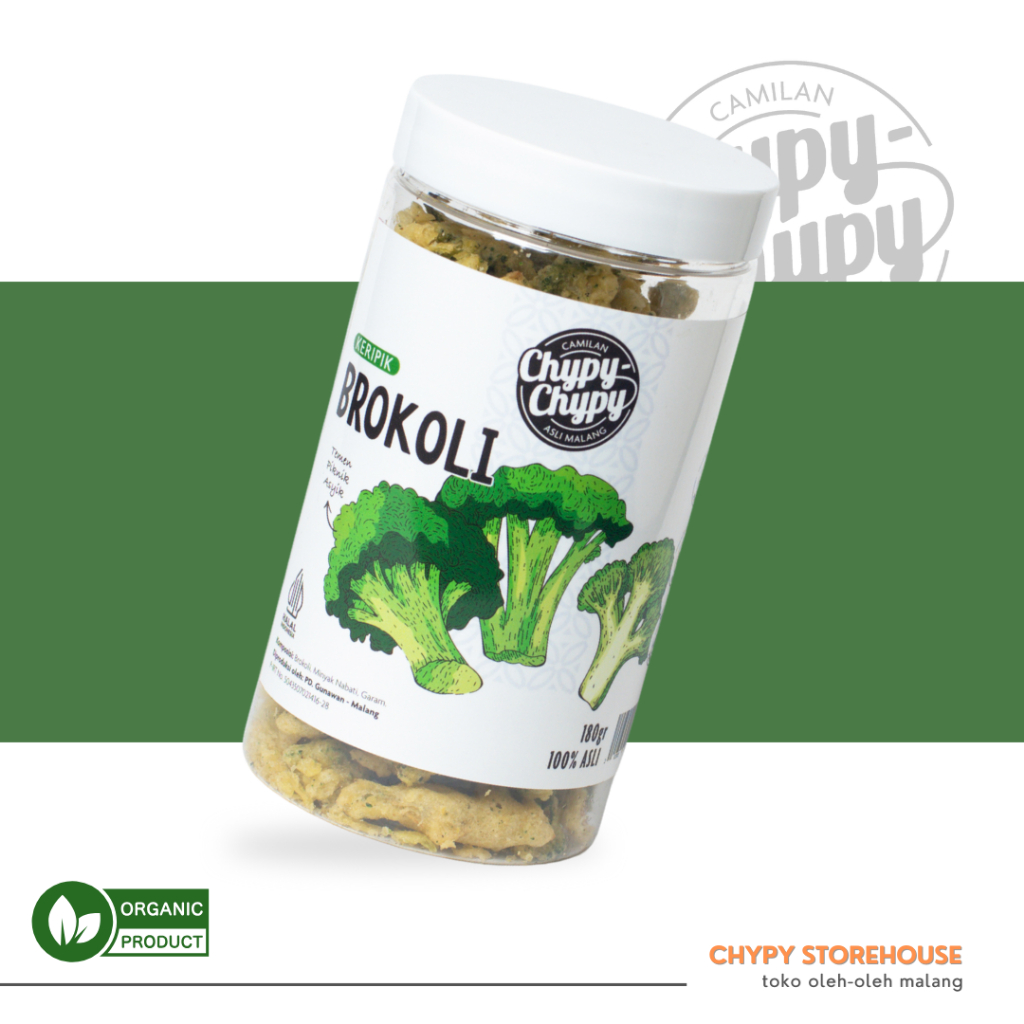 

Keripik Brokoli Chypy - Kemasan Toples