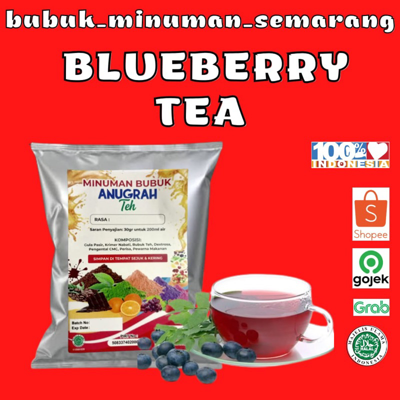 

Bubuk Minuman Blueberry Tea 500gr