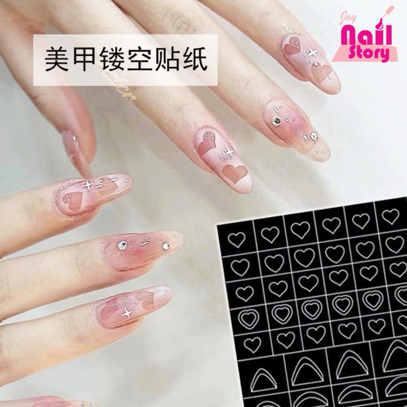 [A409] Stiker Transfer Foil Mix Foil Transfer Nail Art Sticker