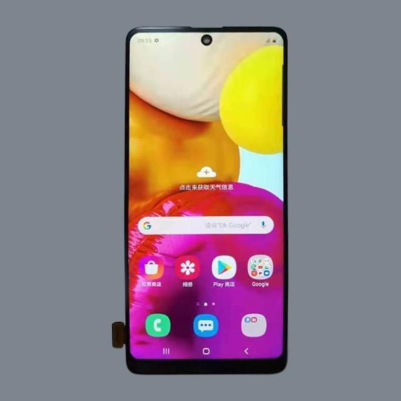 LCD TOUCHSCREEN SAMSUNG A71 / A715 ORIGINAl BIG GLASS LAYAR FULL / Bisa Fingerprint / AMOLED