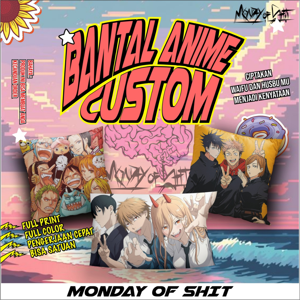 BANTAL ANIME // BANTAL ANIME CUSTOM // BANTAL CUSTOM // BANTAL JEPANG // BANTAL SABLON