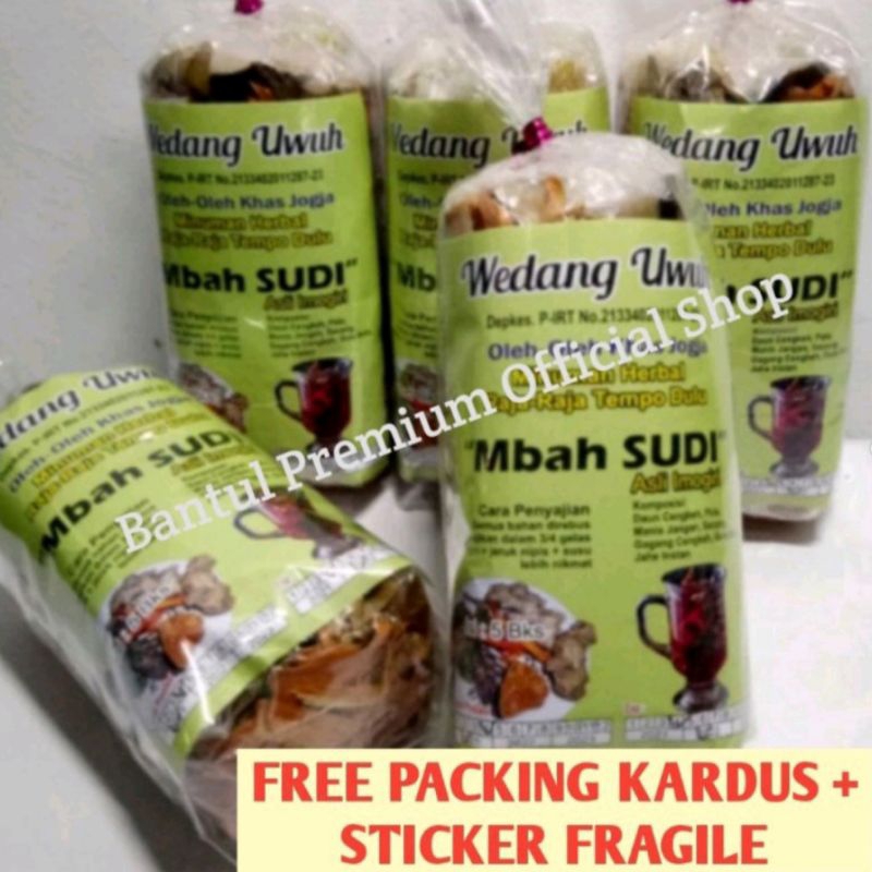 

Wedang Uwuh Lengkap Rempah + Gula Batu Asli Mbah Sudi Imogiri isi 5 sachet