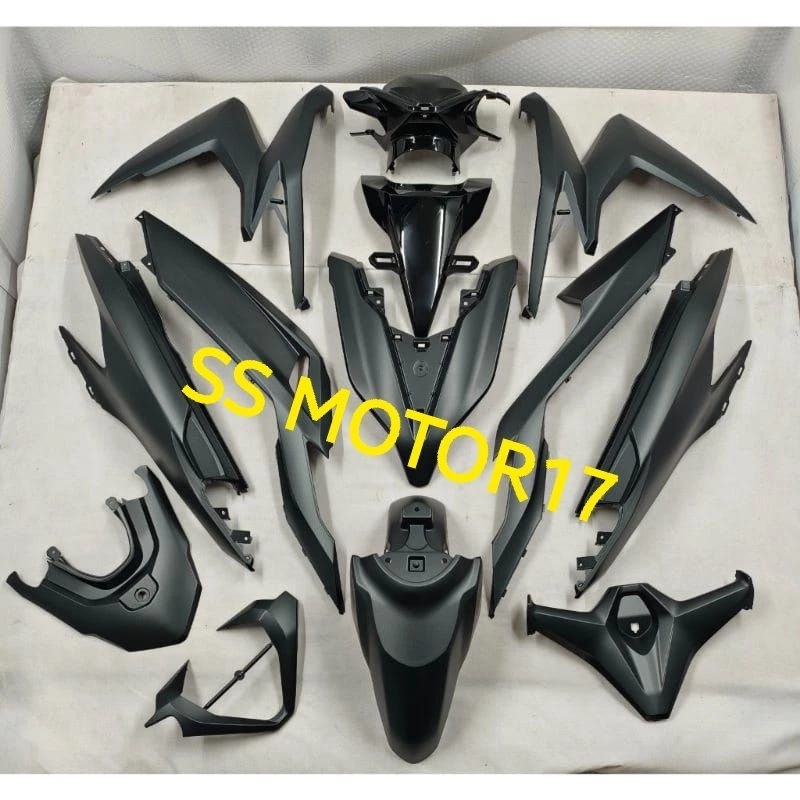 COVER BODY FULL HALUS VARIO ALL NEW 150/125 HITAM DOFF
