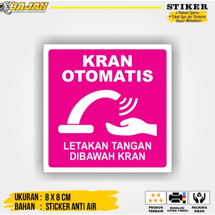 

STIKER KRAN / KERAN OTOMATIS / TOUCHLESS