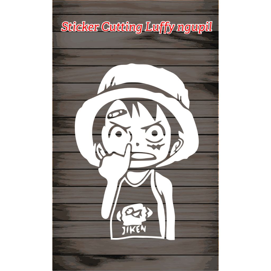 

cutting sticker luffy