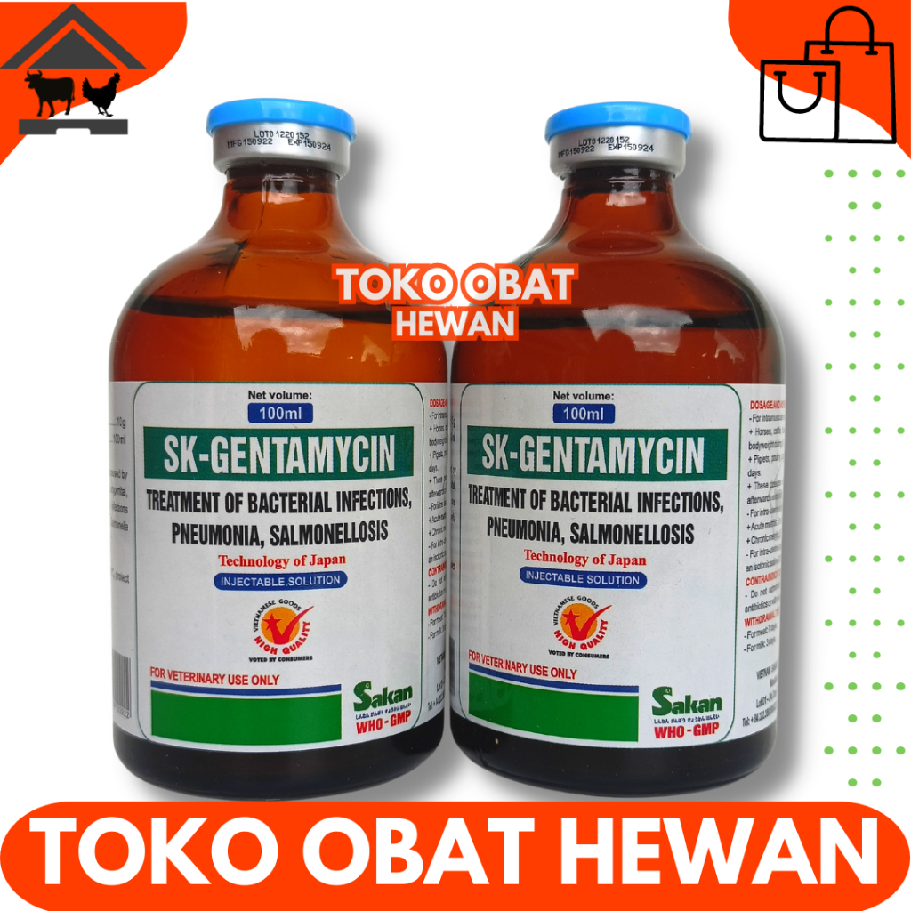 SK GENTAMYCIN - Antibiotik Infeksi Kulit Pencernaan & Pernafasan Akibat Bakteri Pneumonia Salmonella