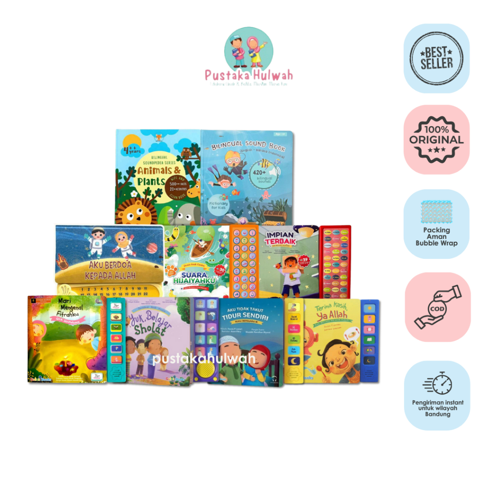 Soundbook Suara Hijaiyahku - Kumpulan Buku Bersuara [Pustaka Hulwah]