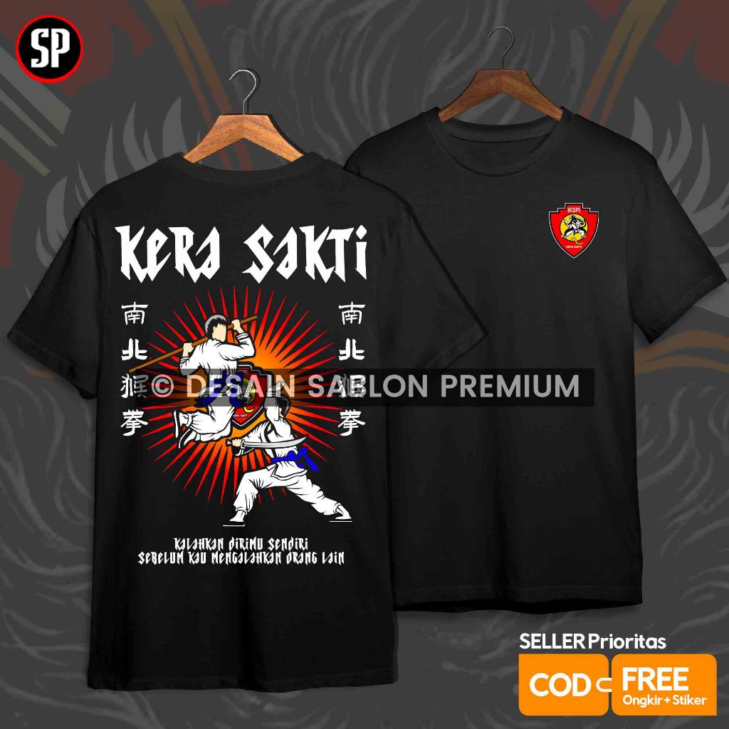 Kaos IKSPI Kera Sakti Lawan Distro PASKER LIAR Master Kungfu Fighter / free stiker / 1980 MADIUN KS 