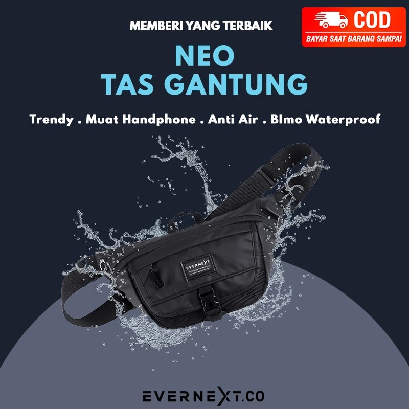 Tas Selempang Pria WB NEO Bimo Waterproof Aman Anti Air Anti Sobek