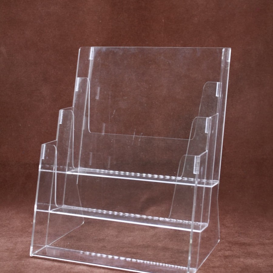 

Acrylic Display Brosur A4 3 Susun