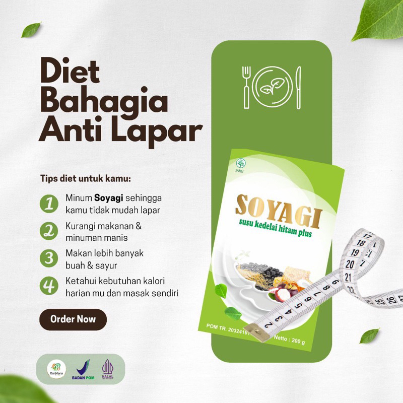 

SOYAGI - Susu Kedelai plus Herbal Susu Diet Alami Original