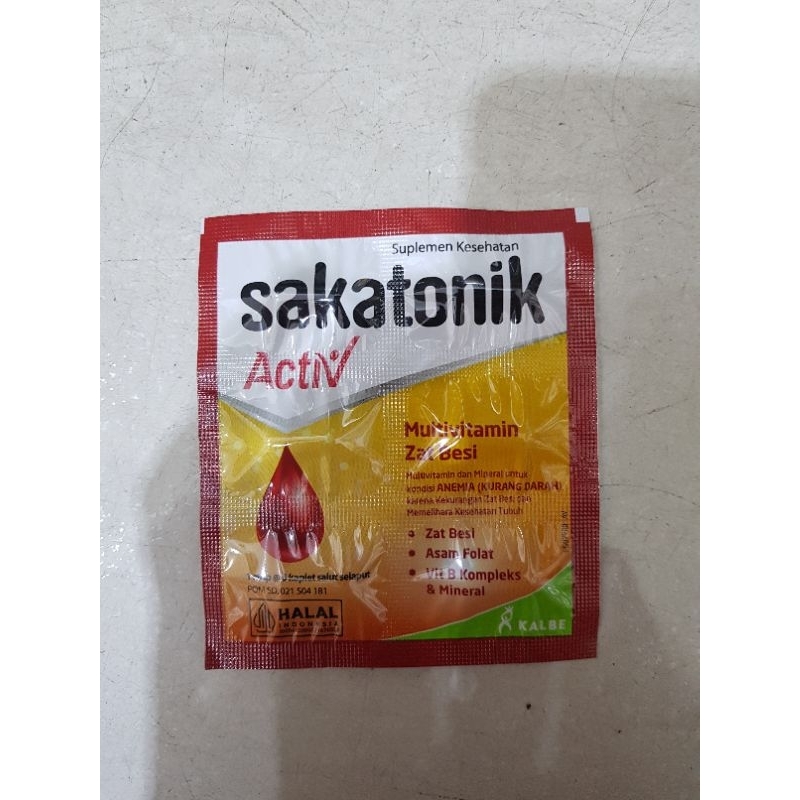 Sakatonik Liver Activ Capsul 6s / Suplemen Tambah Darah / Suplemen Kesehatan / Multivitamin Zat Besi