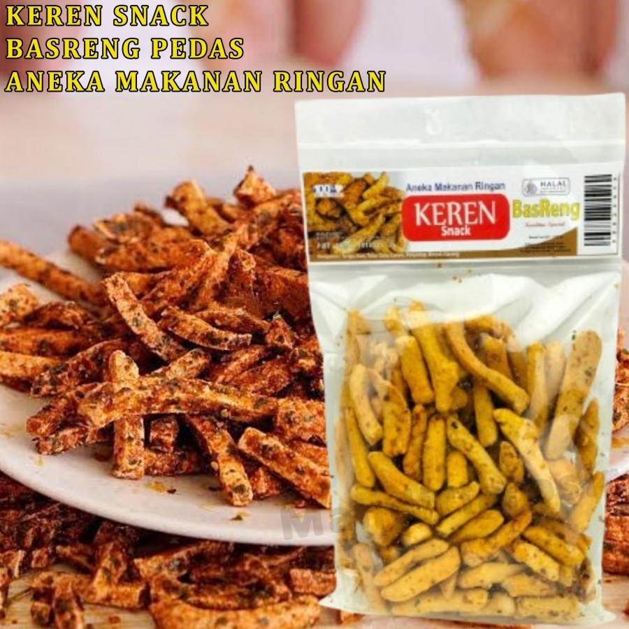 

Basreng Pedas * Keren Snack * Makanan Ringan Baso Goreng * 135gr