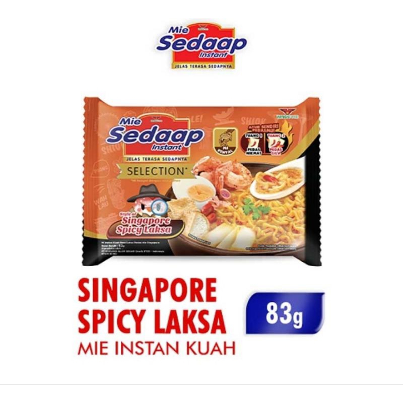 

Sedaap Mie Instant Selection Singapore Spicy Laksa 83 g