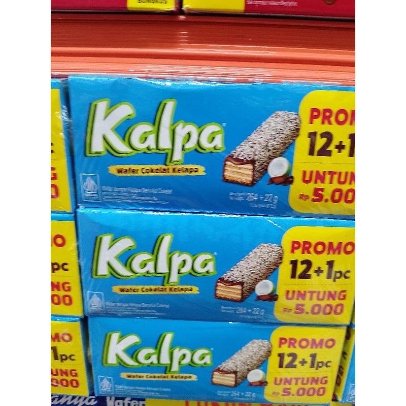 

Kalpa wafer coklat kelapa 22g - 12pcs