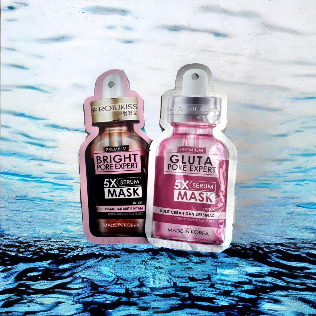 Rojukiss Serum Mask Gluta Bright Pore Expert masker wajah