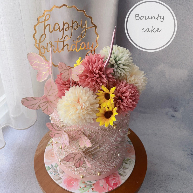 

flower bouquet cake