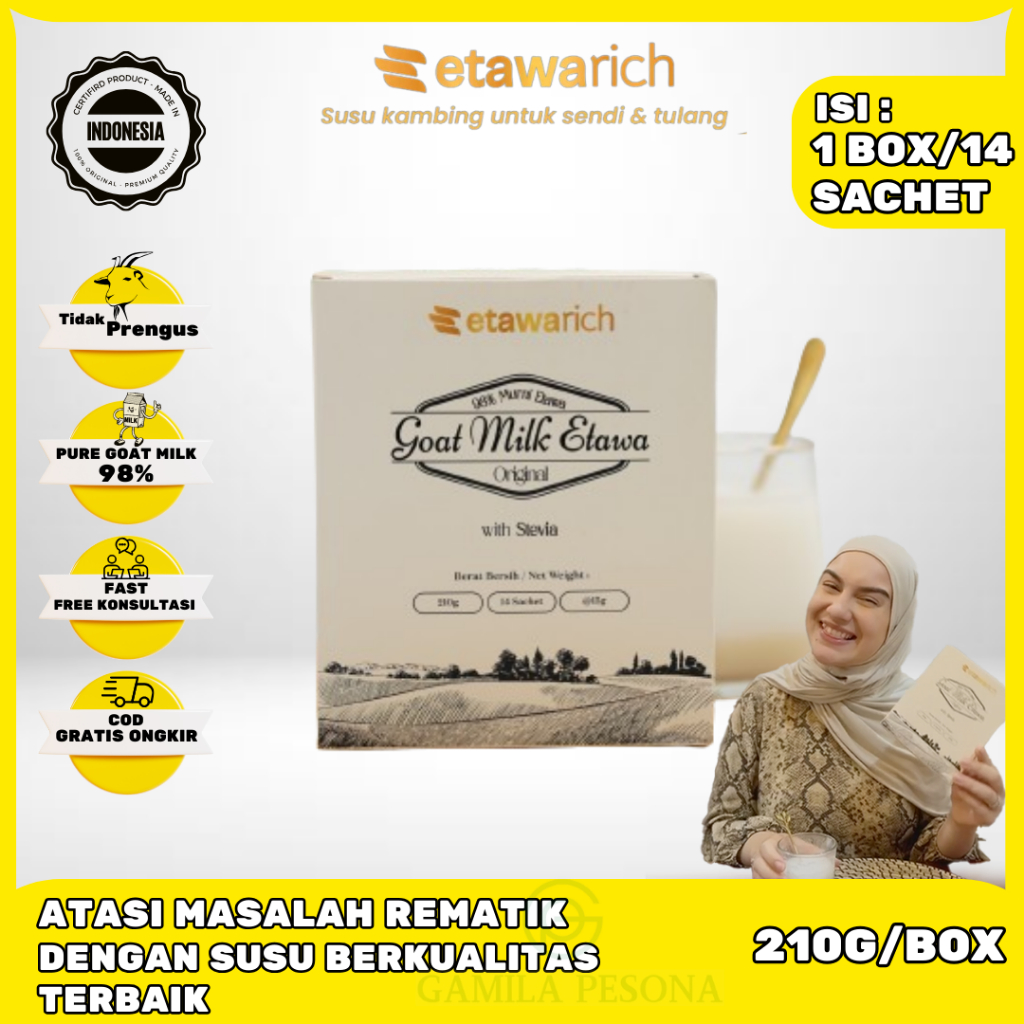 

Etawarich Susu Etawa Menghilangkan Nyeri Sendi Susu Halal Herbal Official 1 Box Resmi BPOM