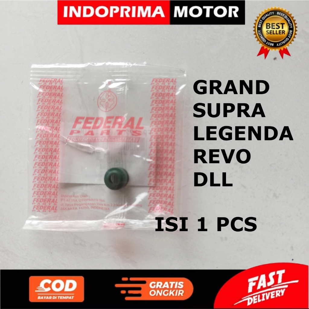 FEDERAL PARTS seal klep. sil klep honda grand. supra. beat. vario blade. revo