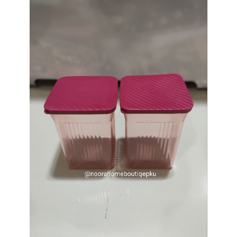 Tupperware Paket Murce Toples Crystal Toples Kue 2pcs merah hati