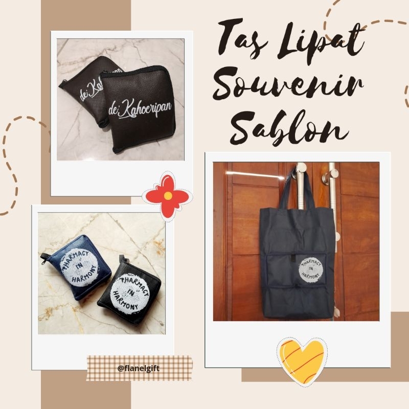 

Tas Lipat Sablon Souvenir Model Trapesium