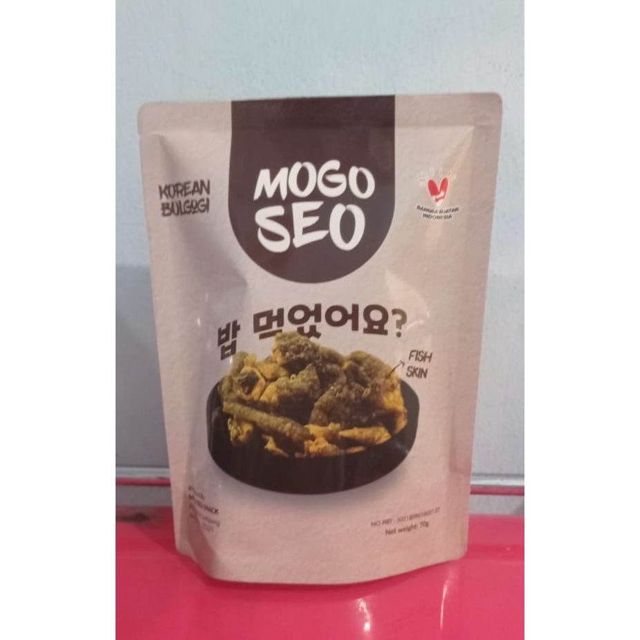 

MOGO SEO Fish Skin Snack Keripik Kulit Ikan Patin Cita Rasa Korea 70gr