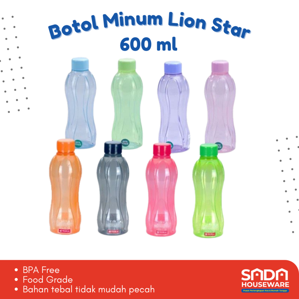 Botol Minum Lion Star / Botol Minum Hydro / Bottle Hydro / Tumbler Air Minum Lion Star 600ml