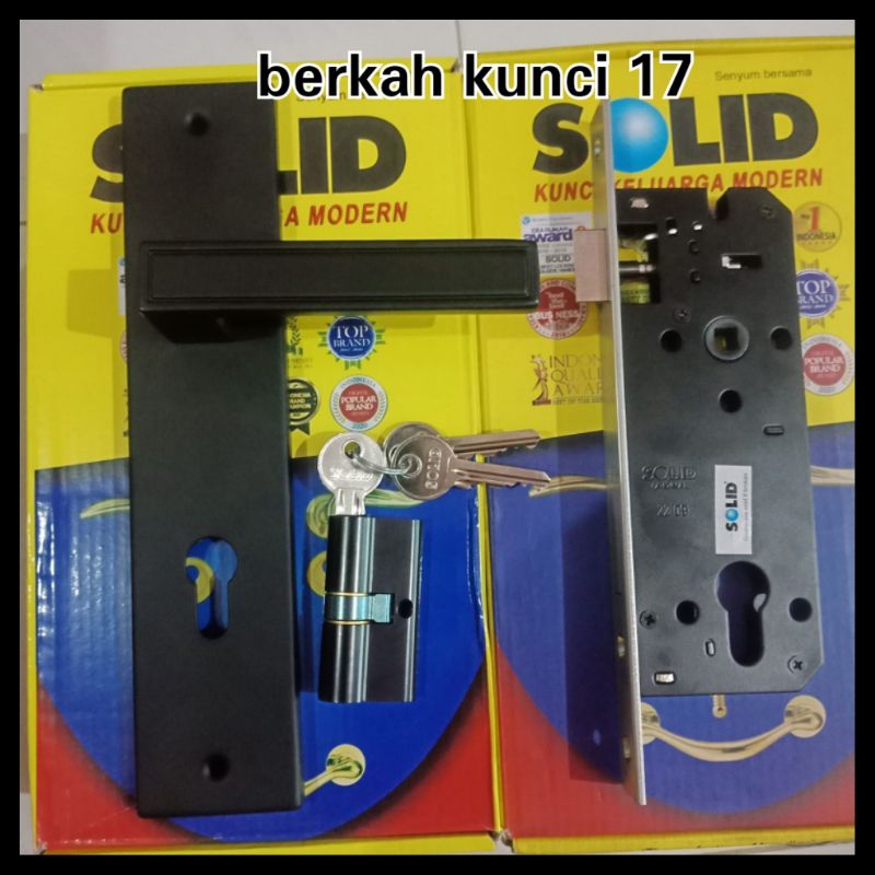 Lotsoolup Handle Pintu Hitam Hp 62.11 Bl Set Solid