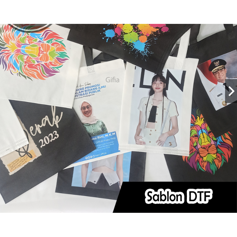 

Tas ggodiebag sablon DTF tas spunbond sablon DTF