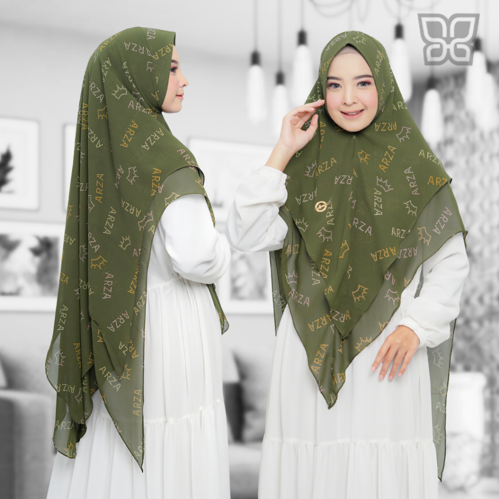 Hijab Syar'i Khimar Sakura Printing Series 8