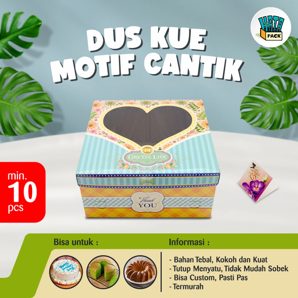 Dus Kue Tart / Dus Kue / Gretel Lux Ukuran 25 x 25 x 12 cm / Dus Box Kue Hansel Jakarta Tegal