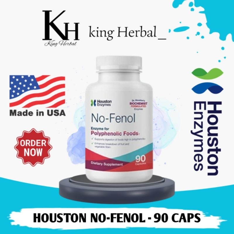 Houston Enzymes No-Fenol Enzyme For Polyphenolic Foods 90 Capsuls