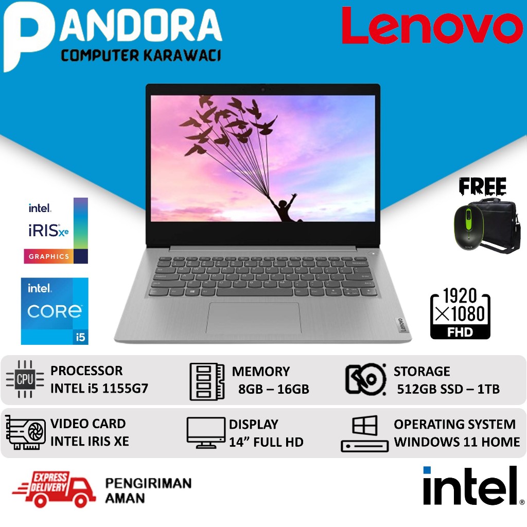 Laptop Lenovo Ideapad Slim 3i 14 Core i5 1155G7 16GB 512GB SSD 14 Fhd Windows 11